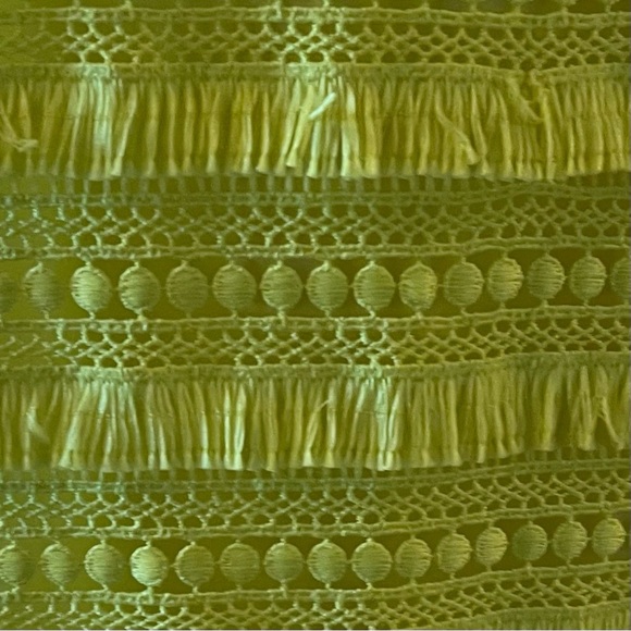 J.Crew Citrus Neon Yellow Fringe Sleeveless Sheath Dress - Picture 6 of 8